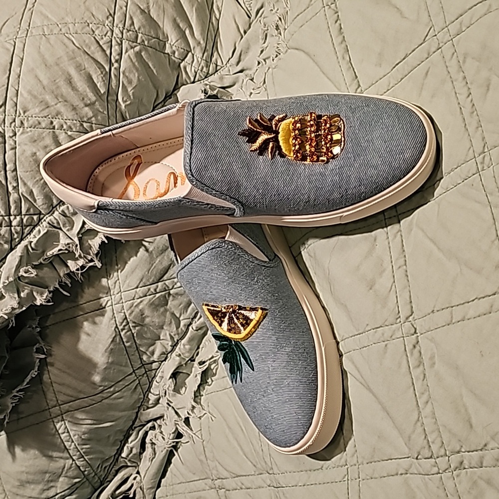 Same Edelman jeweled sneakers